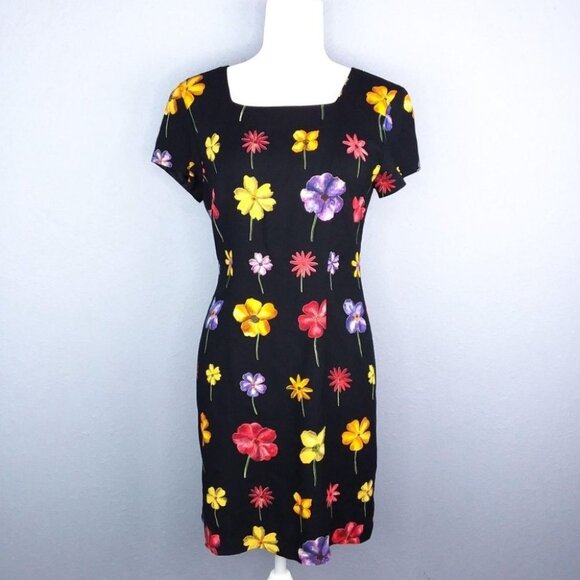 Vintage Jessica Howard Floral Print Mini Dress - Picture 2 of 8